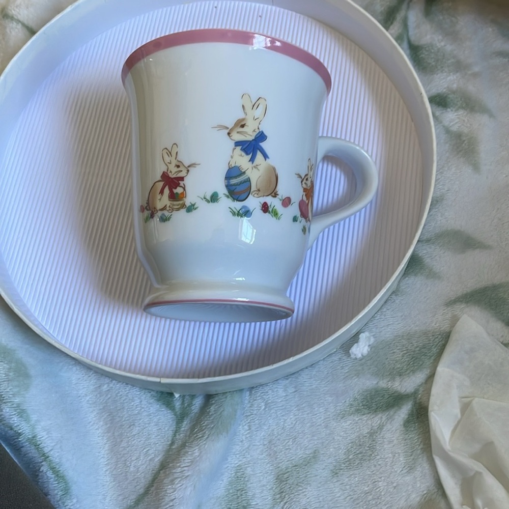 Williams Sonoma Spring Bunny Porcelain Mug Set - Picture 3 of 5